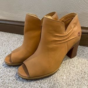 Timberland Glancy Peep Toe Booties - 7